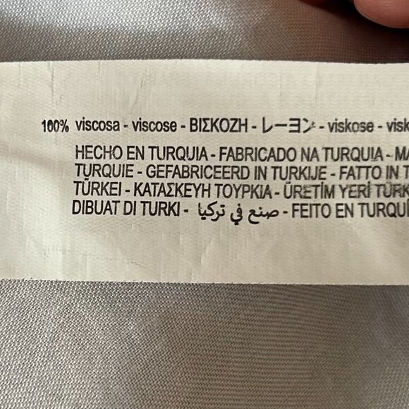 Zara Floral Maxi Dress Blue Pink Watercolor Viscose Resortwear Style Medium - Picture 8 of 8